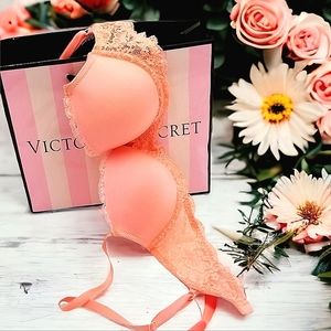 Victoria secret Dream Angel soft orange bra sz 32D